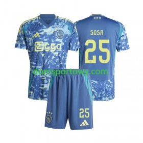 Koszulka Ajax Amsterdam Wout Weghorst 25 Dziecięcy Wyjazdowe Koszulki Piłkarskie 2024-2025 Krótki Rękaw
